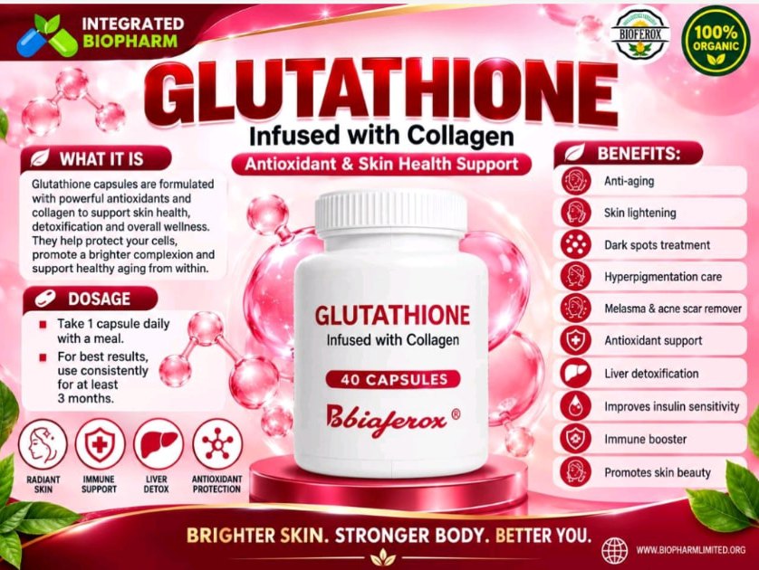 Glutathione product infographic