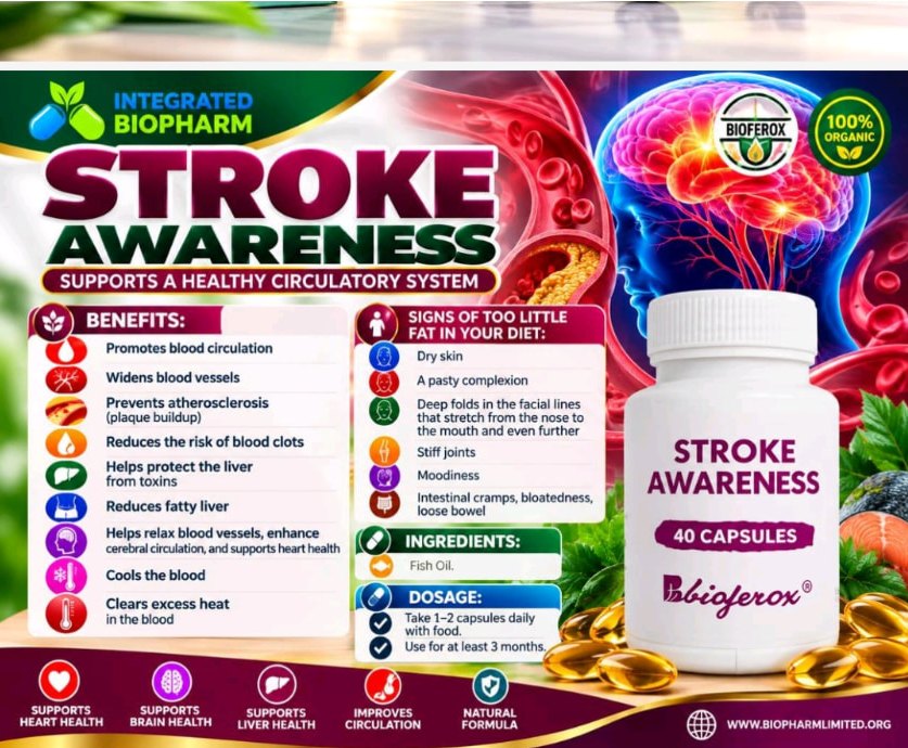 Stroke Awareness product infographic