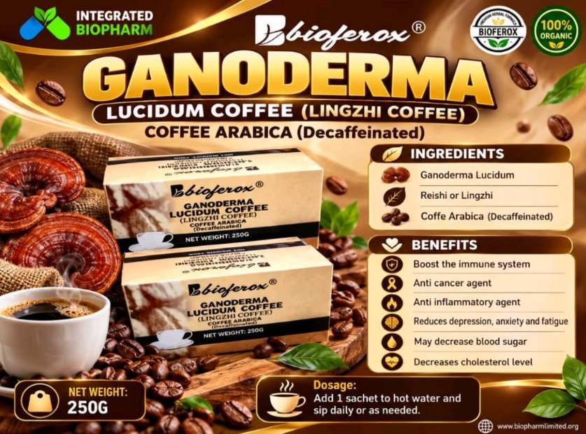 Ganoderma Coffee product infographic
