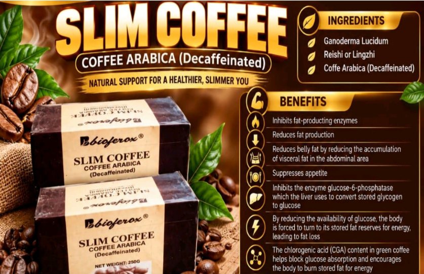 Slim Coffee product infographic